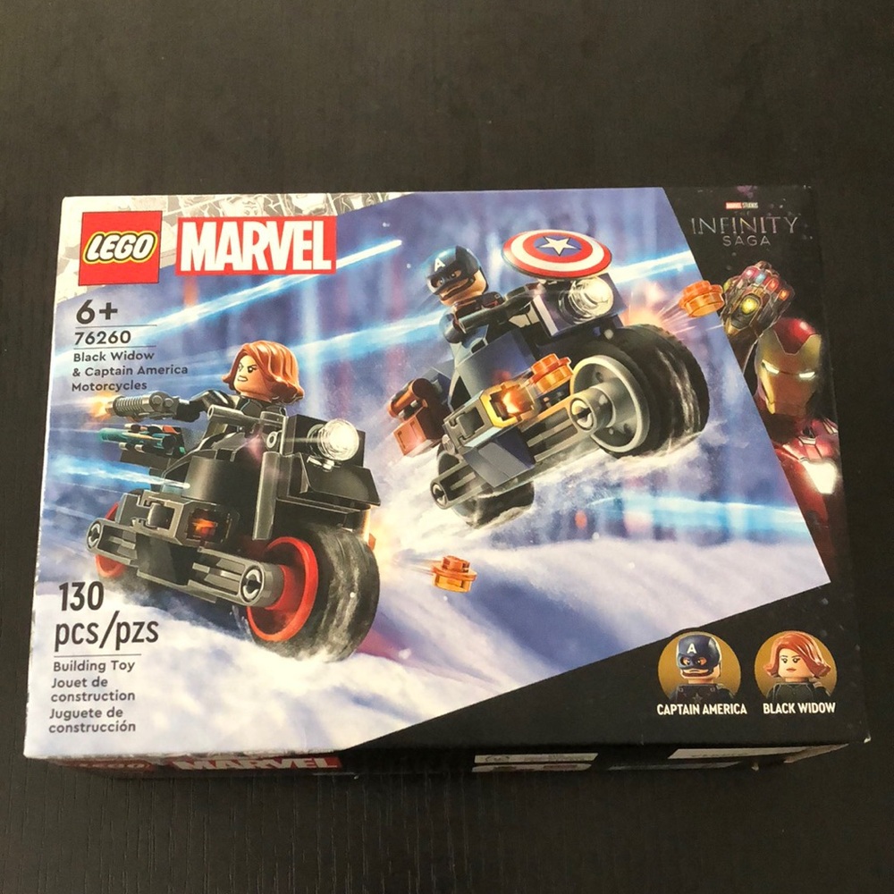 Lego black widow captain america set